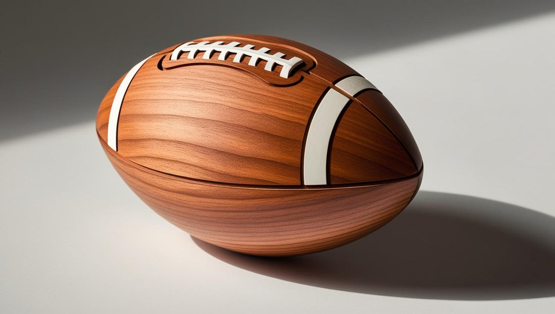 There is a football shape in my wood