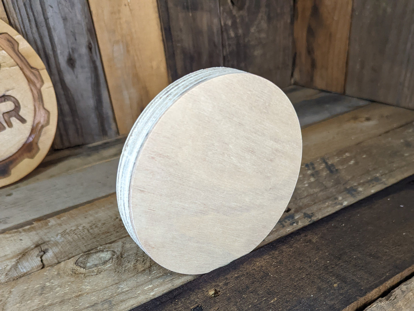 5" Wood Circle Disc Plaques, BALTIC BIRCH - Wooden Circles, Blank Circles, Unfinished Wooden Circles, Round Circles, Circular Wood