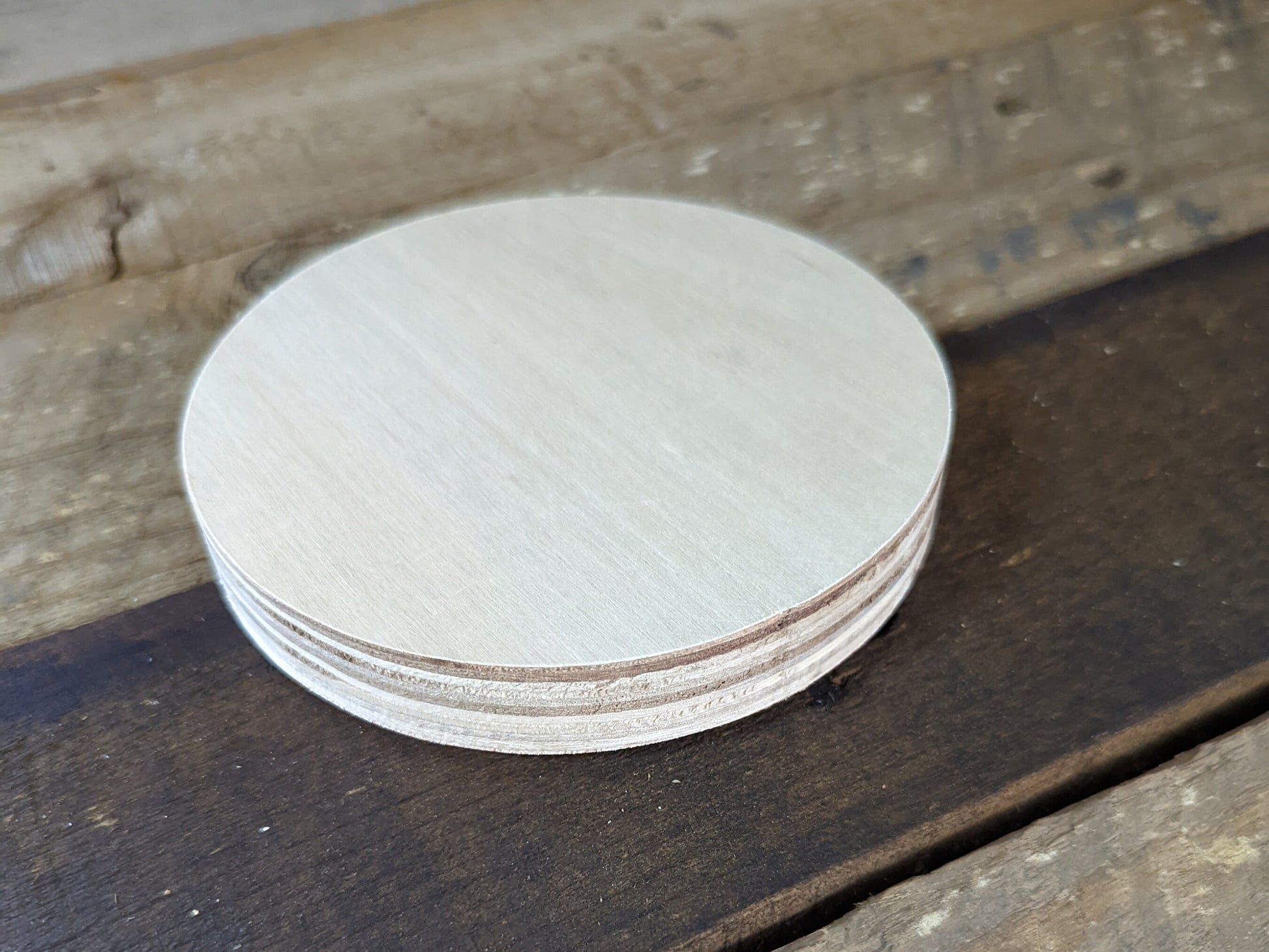 4.5" Wood Circle Disc Plaques, BALTIC BIRCH - Wooden Circles, Blank Circles, Unfinished Wooden Circles, Round Circles, Circular Wood