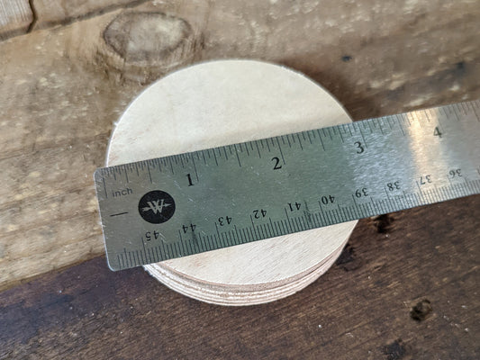 3" Wood Circle Disc Plaques, BALTIC BIRCH - Wooden Circles, Blank Circles, Unfinished Wooden Circles, Round Circles, Circular Wood