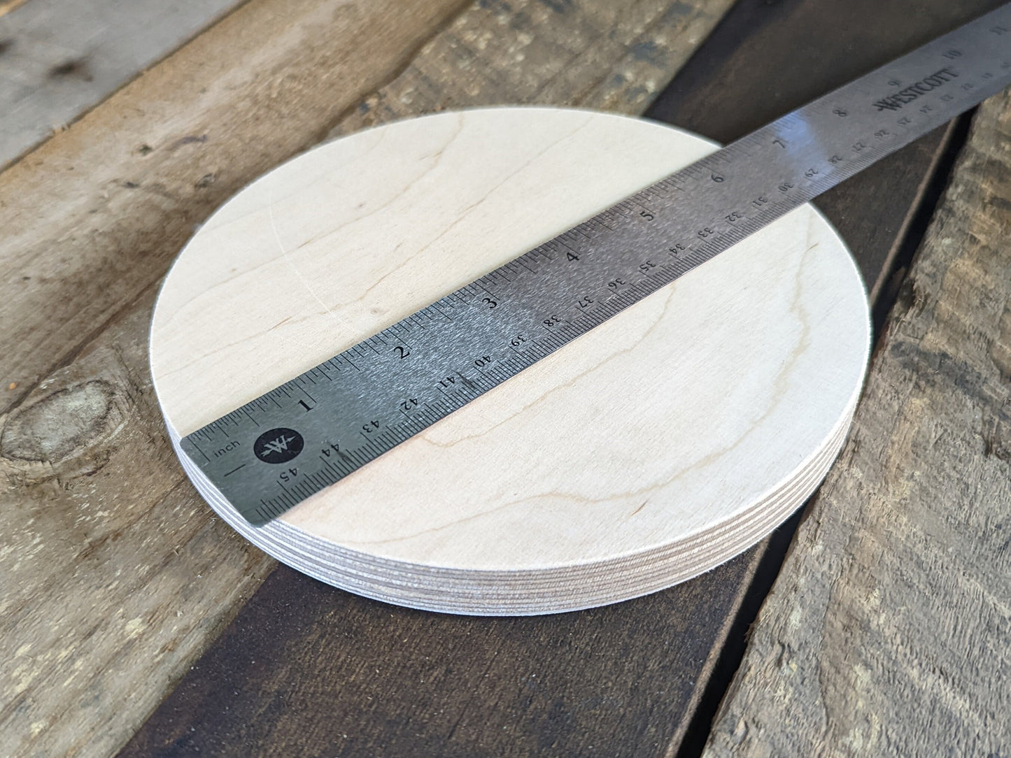 6.5" Wood Circle Disc Plaques, BALTIC BIRCH - Wooden Circles, Blank Circles, Unfinished Wooden Circles, Round Circles, Circular Wood