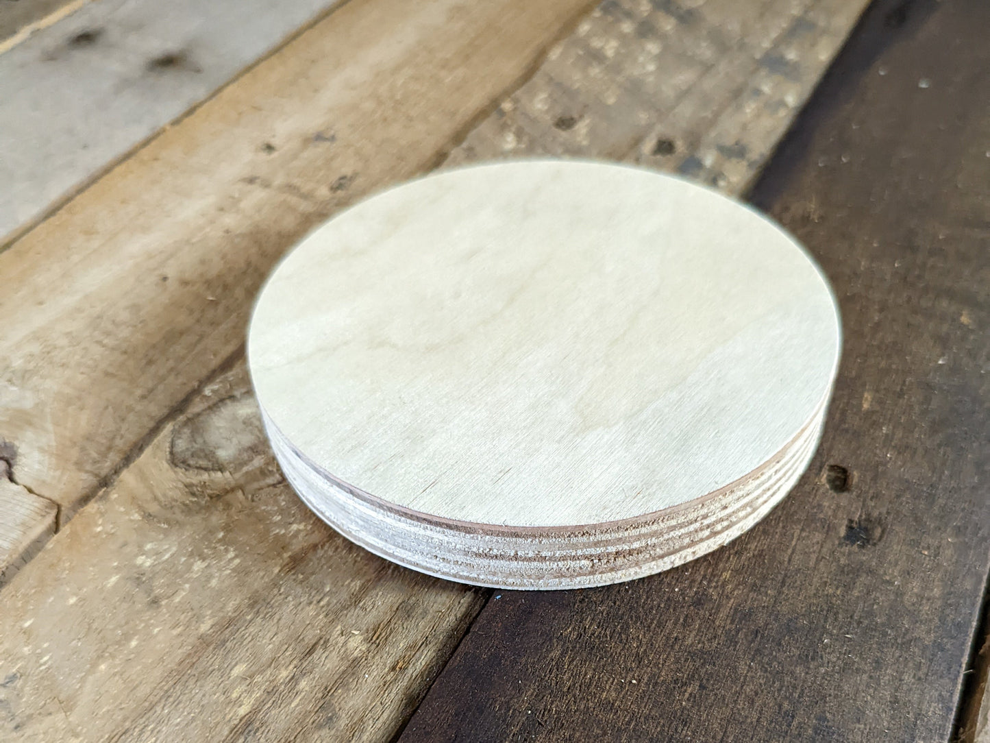 5" Wood Circle Disc Plaques, BALTIC BIRCH - Wooden Circles, Blank Circles, Unfinished Wooden Circles, Round Circles, Circular Wood