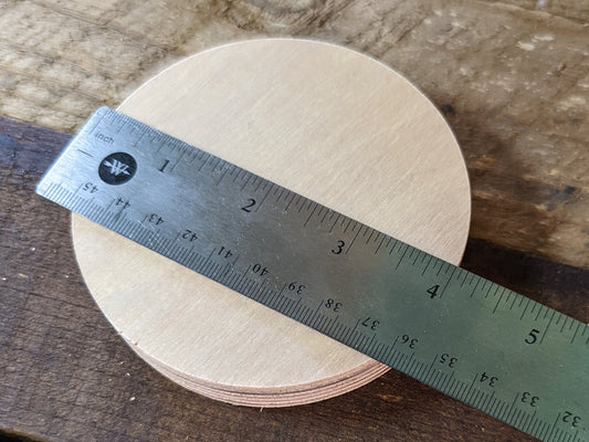4" Wood Circle Disc Plaques, BALTIC BIRCH - Wooden Circles, Blank Circles, Unfinished Wooden Circles, Round Circles, Circular Wood