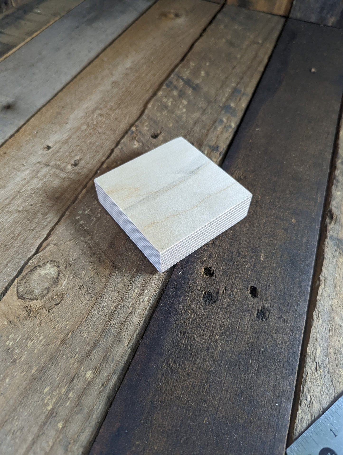3" Wood Square Plaques, BALTIC BIRCH - Wooden Squares, Blank Squares, Unfinished Wooden Squares, Square Plywood, Square Wood
