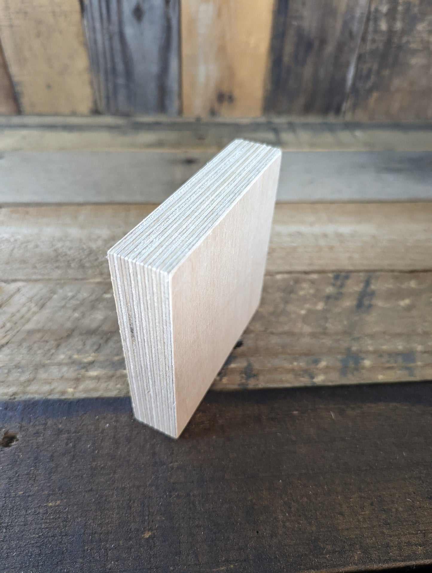 4" Wood Square Plaques, BALTIC BIRCH - Wooden Squares, Blank Squares, Unfinished Wooden Squares, Square Plywood, Square Wood