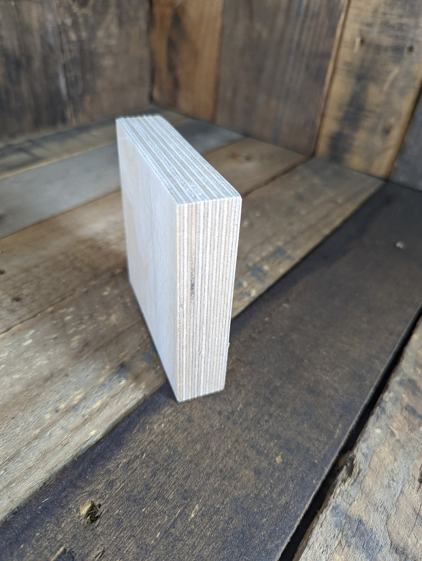 4" Wood Square Plaques, BALTIC BIRCH - Wooden Squares, Blank Squares, Unfinished Wooden Squares, Square Plywood, Square Wood