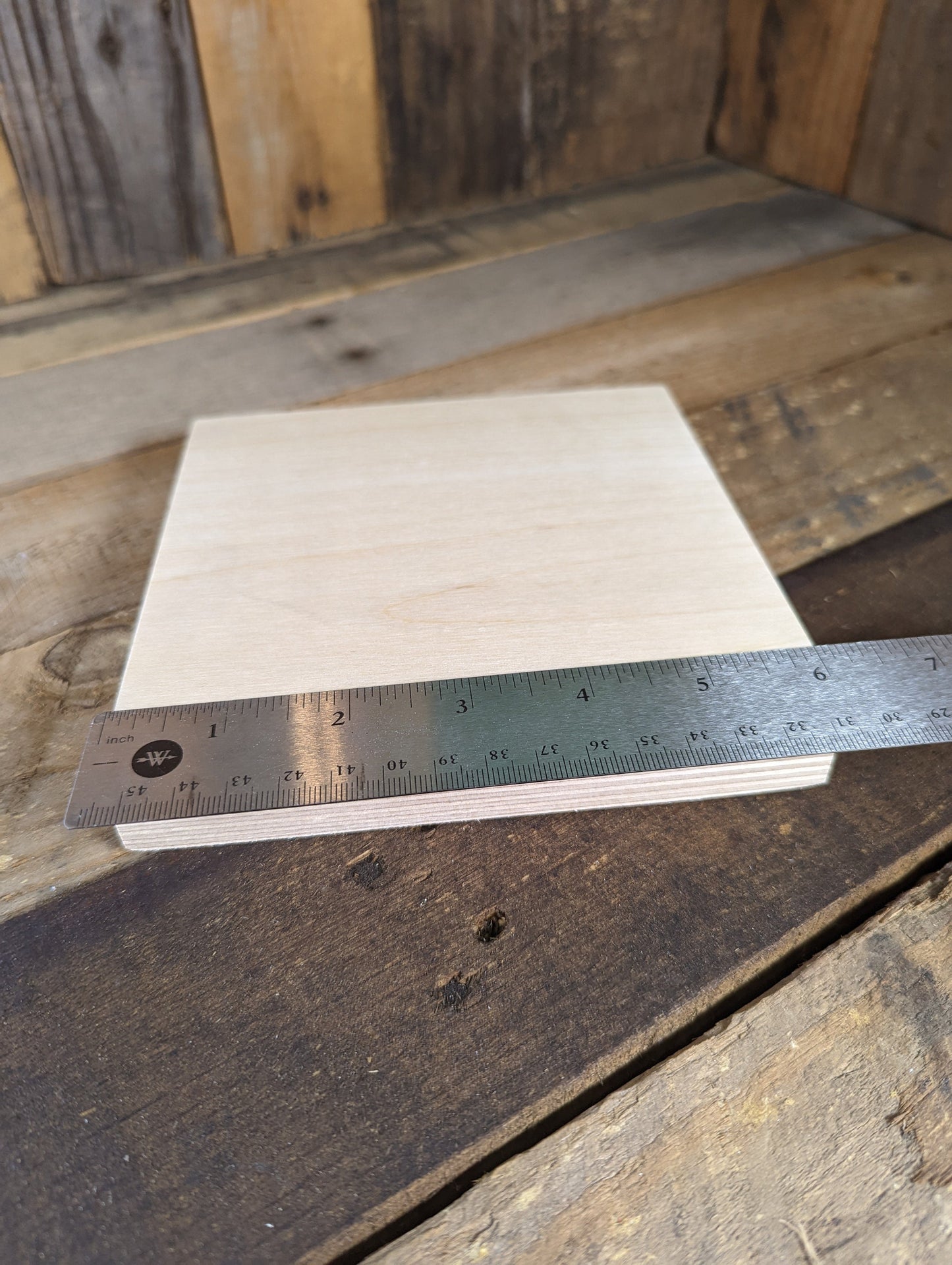 6" Wood Square Plaques, BALTIC BIRCH - Wooden Squares, Blank Squares, Unfinished Wooden Squares, Square Plywood, Square Wood