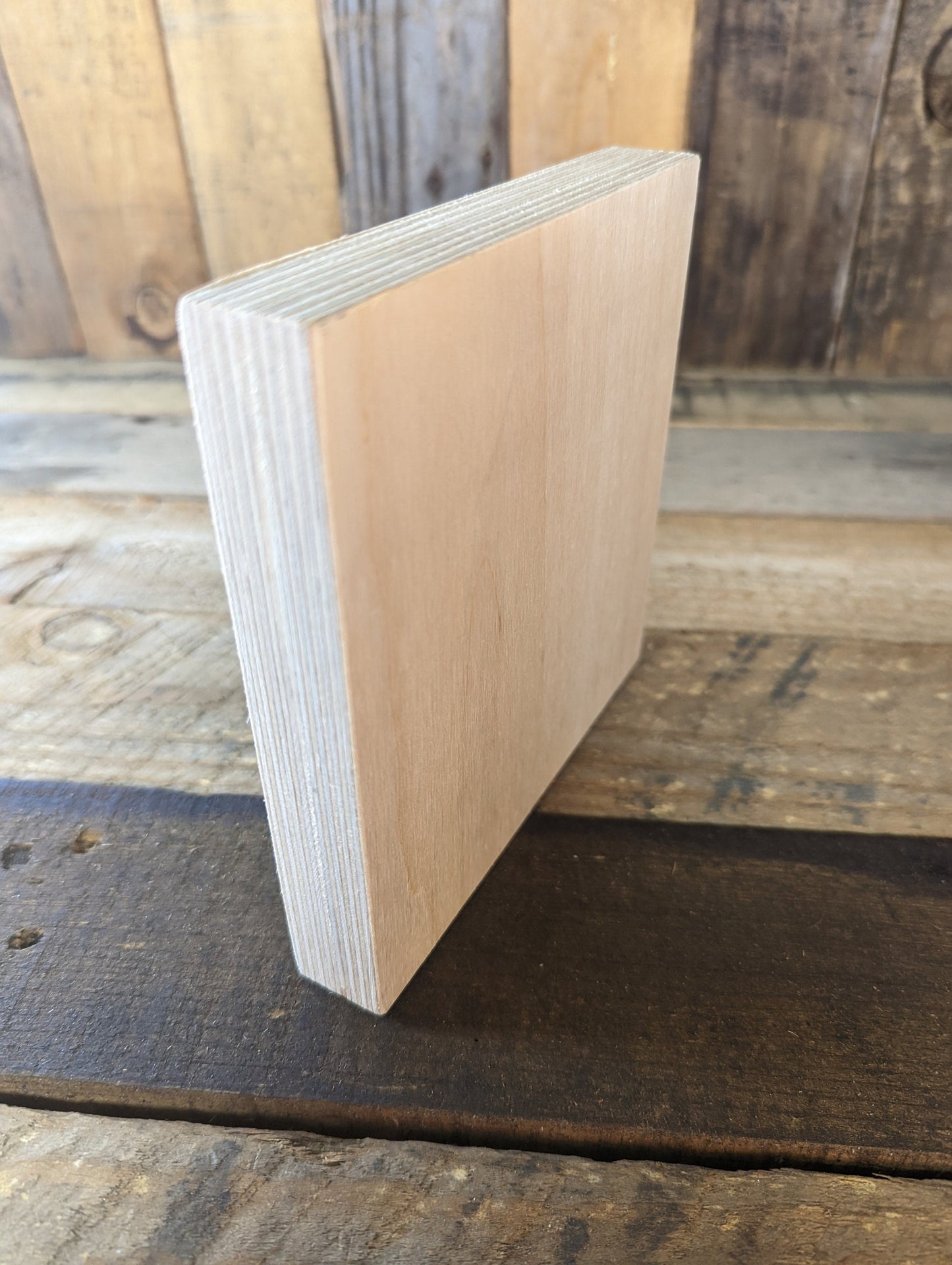 6" Wood Square Plaques, BALTIC BIRCH - Wooden Squares, Blank Squares, Unfinished Wooden Squares, Square Plywood, Square Wood