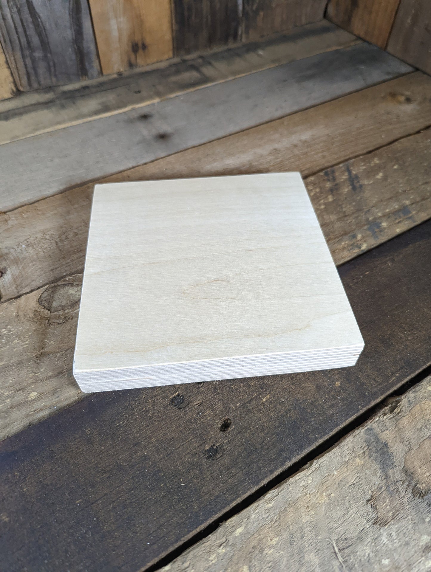 6" Wood Square Plaques, BALTIC BIRCH - Wooden Squares, Blank Squares, Unfinished Wooden Squares, Square Plywood, Square Wood