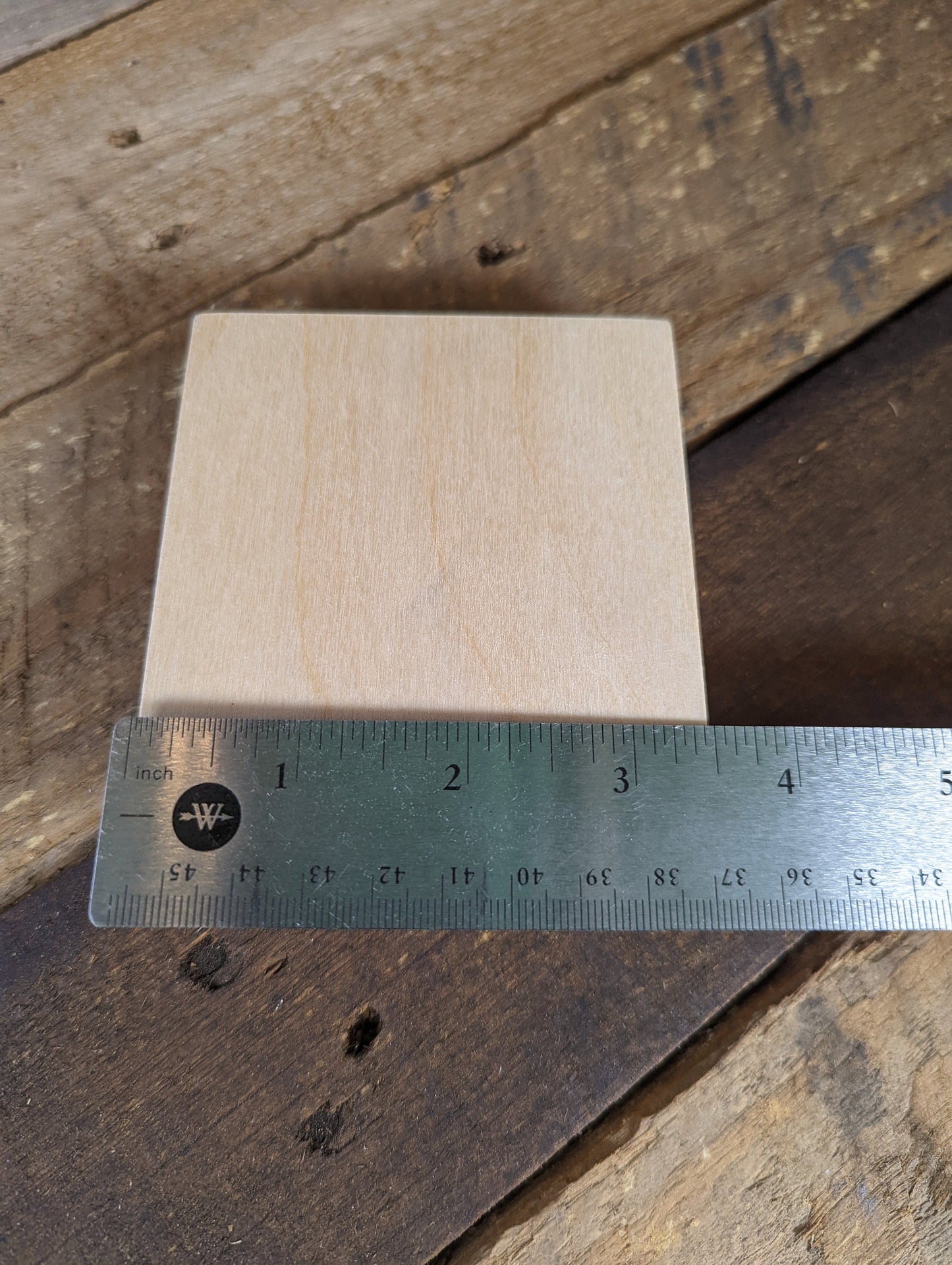 3.5" Wood Square Plaques, BALTIC BIRCH - Wooden Squares, Blank Squares, Unfinished Wooden Squares, Square Plywood, Square Wood
