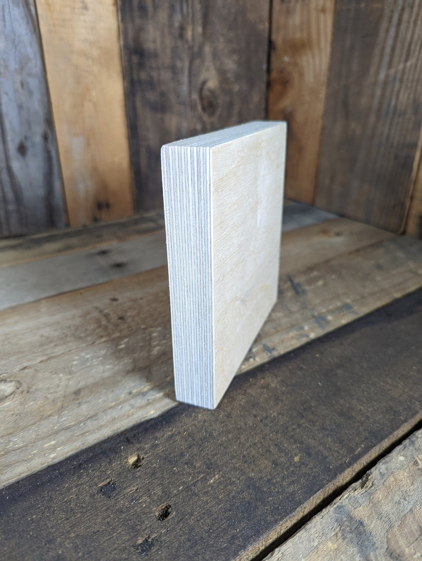 5.5" Wood Square Plaques, BALTIC BIRCH - Wooden Squares, Blank Squares, Unfinished Wooden Squares, Square Plywood, Square Wood