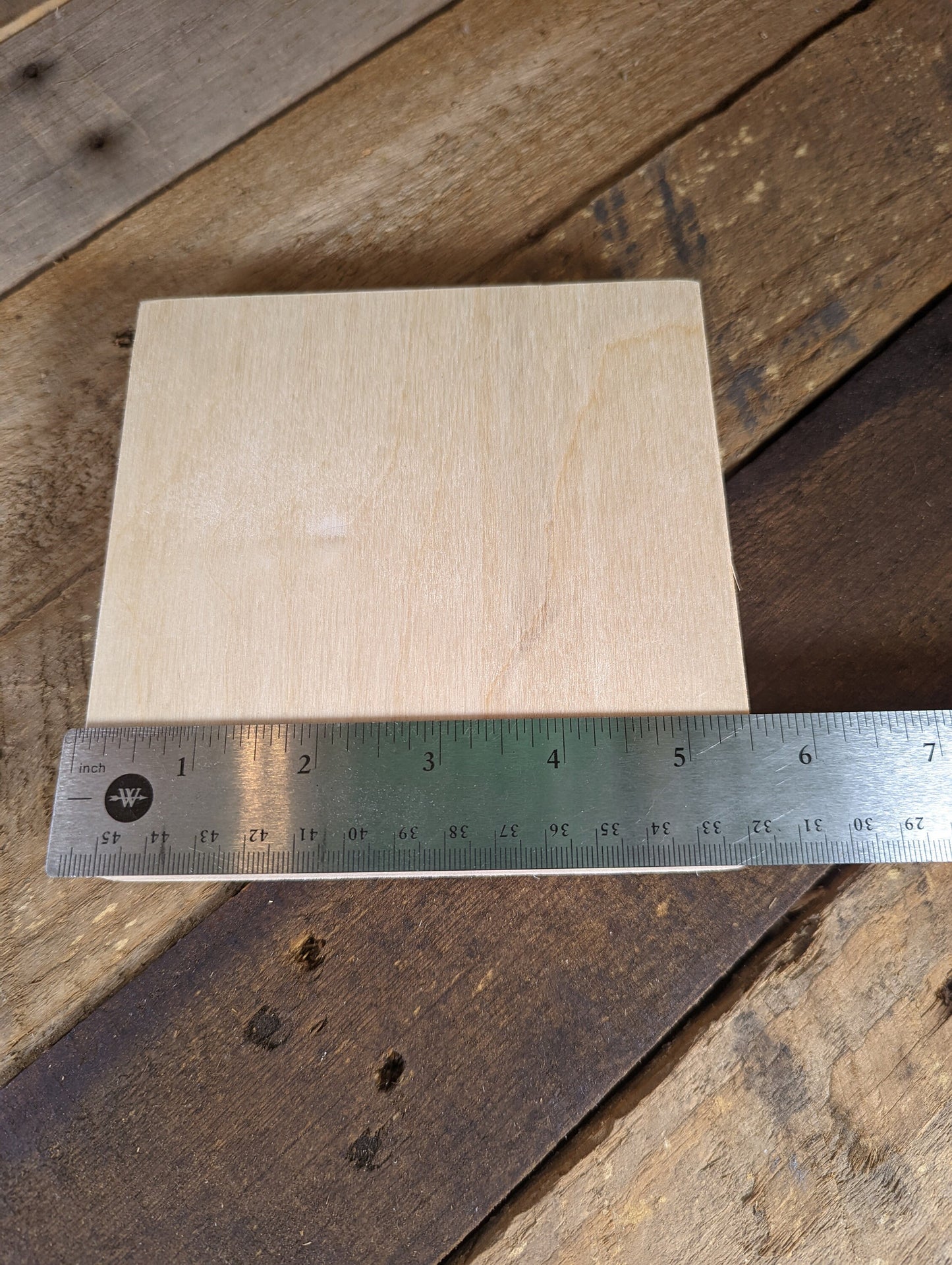 5.5" Wood Square Plaques, BALTIC BIRCH - Wooden Squares, Blank Squares, Unfinished Wooden Squares, Square Plywood, Square Wood