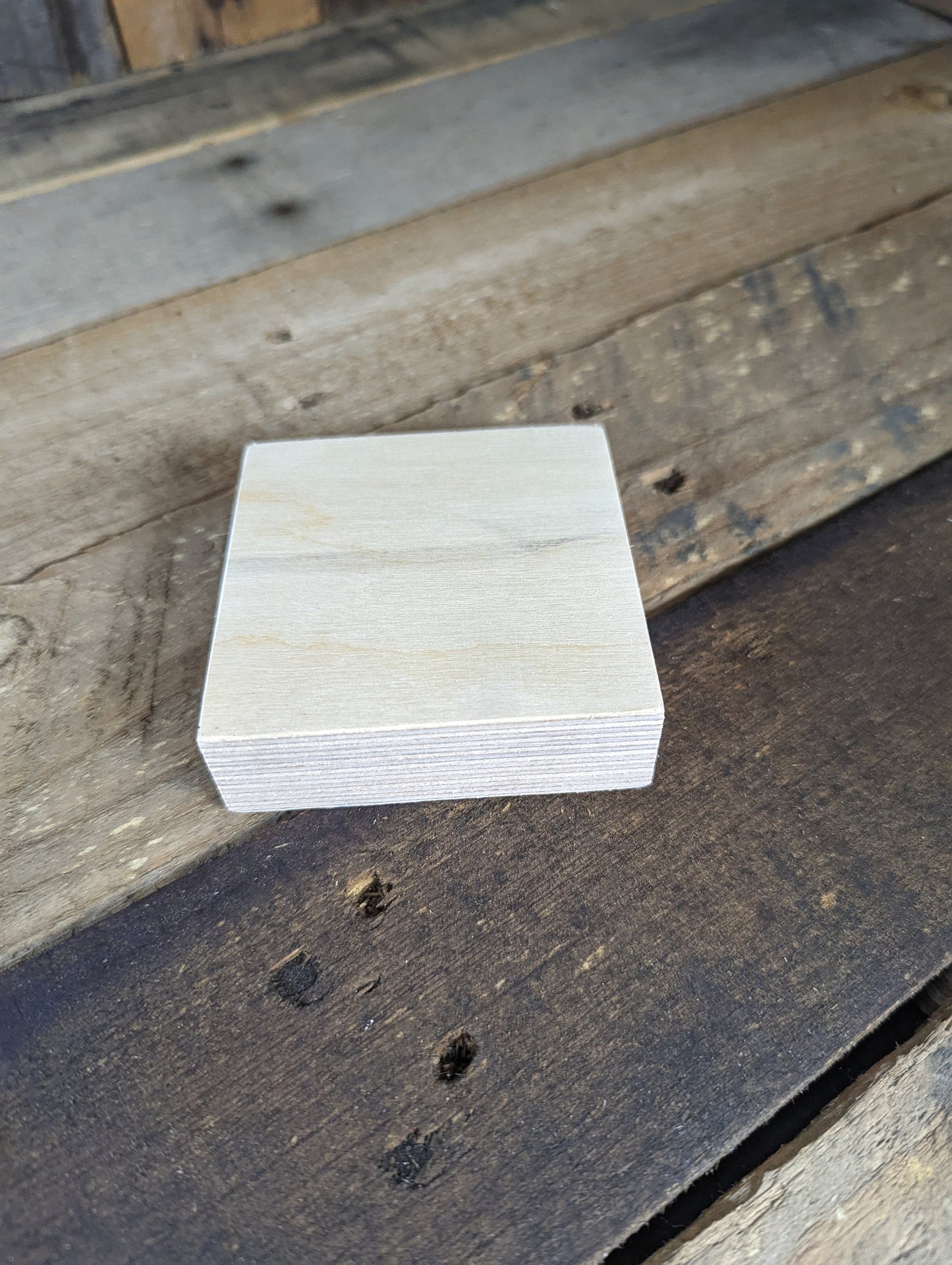 3" Wood Square Plaques, BALTIC BIRCH - Wooden Squares, Blank Squares, Unfinished Wooden Squares, Square Plywood, Square Wood