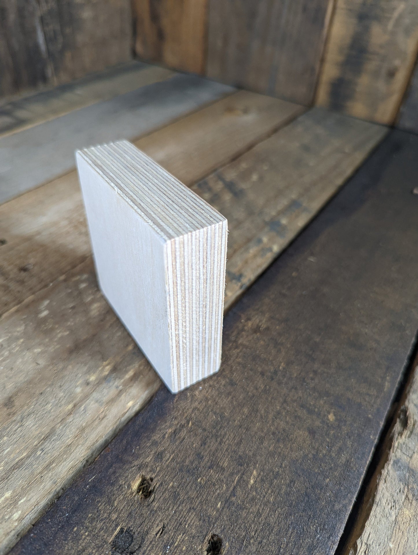 3" Wood Square Plaques, BALTIC BIRCH - Wooden Squares, Blank Squares, Unfinished Wooden Squares, Square Plywood, Square Wood