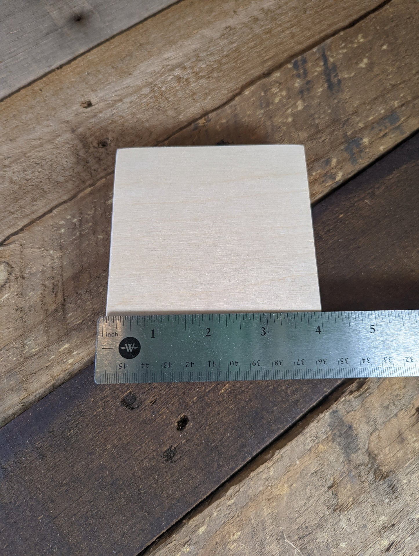 4" Wood Square Plaques, BALTIC BIRCH - Wooden Squares, Blank Squares, Unfinished Wooden Squares, Square Plywood, Square Wood