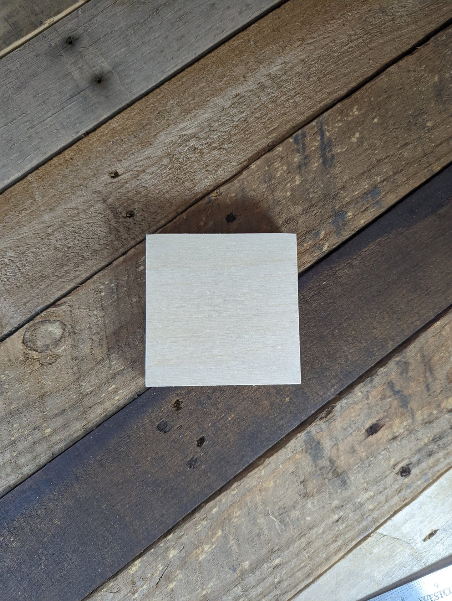 4" Wood Square Plaques, BALTIC BIRCH - Wooden Squares, Blank Squares, Unfinished Wooden Squares, Square Plywood, Square Wood