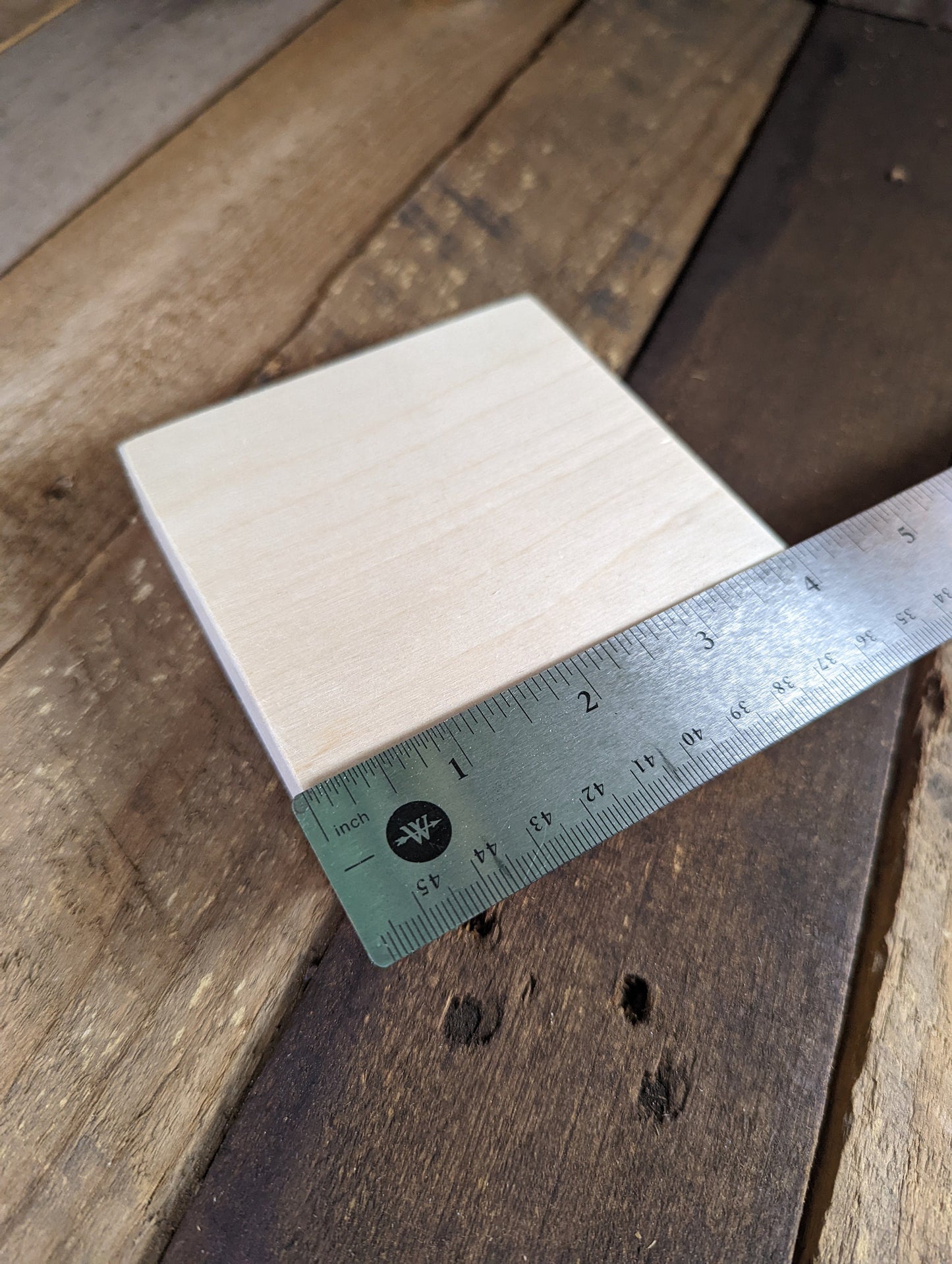 4" Wood Square Plaques, BALTIC BIRCH - Wooden Squares, Blank Squares, Unfinished Wooden Squares, Square Plywood, Square Wood