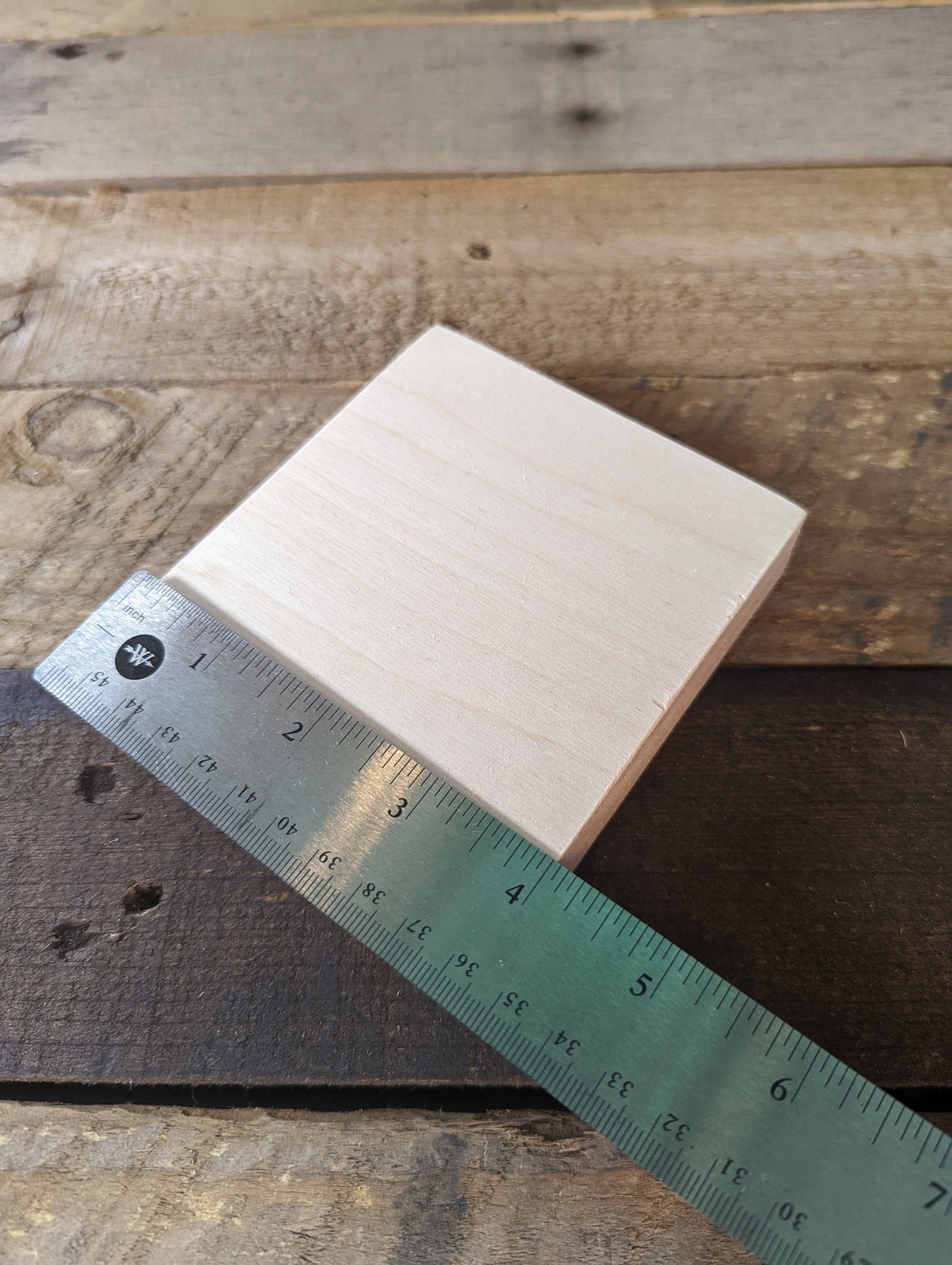 4" Wood Square Plaques, BALTIC BIRCH - Wooden Squares, Blank Squares, Unfinished Wooden Squares, Square Plywood, Square Wood