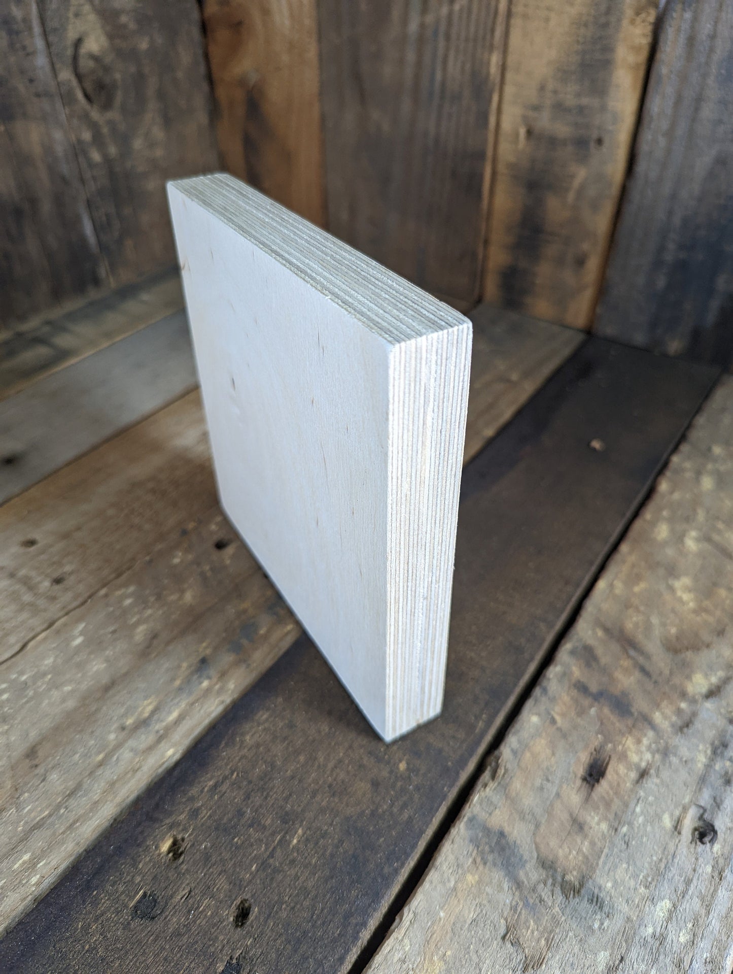 6" Wood Square Plaques, BALTIC BIRCH - Wooden Squares, Blank Squares, Unfinished Wooden Squares, Square Plywood, Square Wood