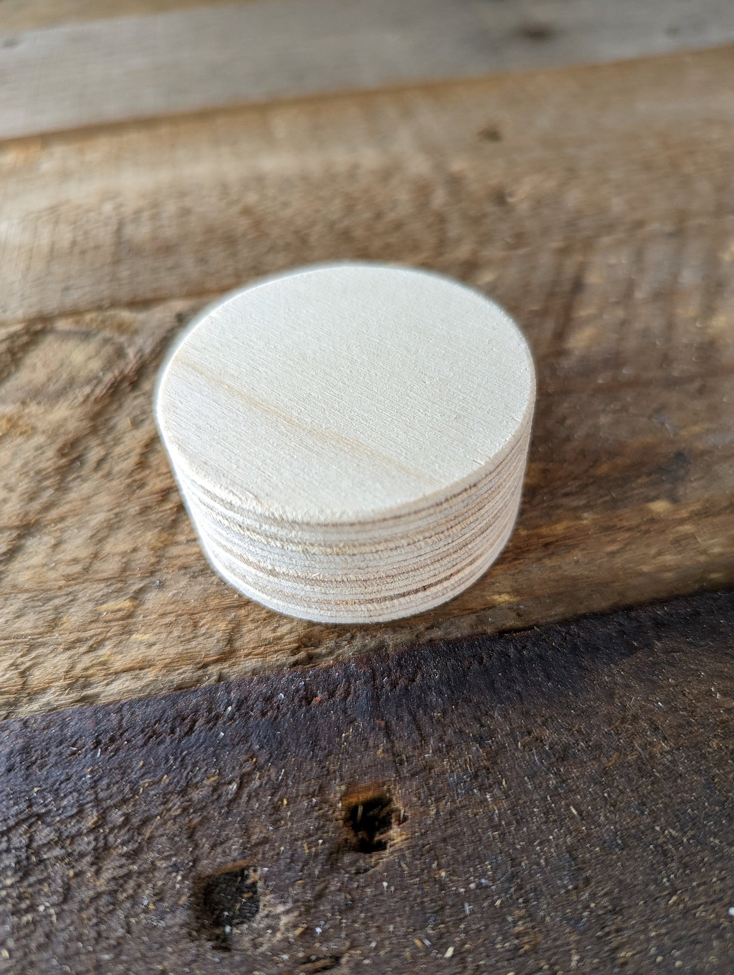 2" Wood Circle Disc Plaques, BALTIC BIRCH - Wooden Circles, Blank Circles, Unfinished Wooden Circles, Round Circles, Circular Wood