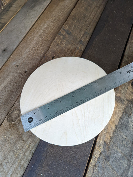 7" Wood Circle Disc Plaques, BALTIC BIRCH Wooden Circles, Blank Circles, Unfinished Wooden Circles, Round Circles, Circular Wood