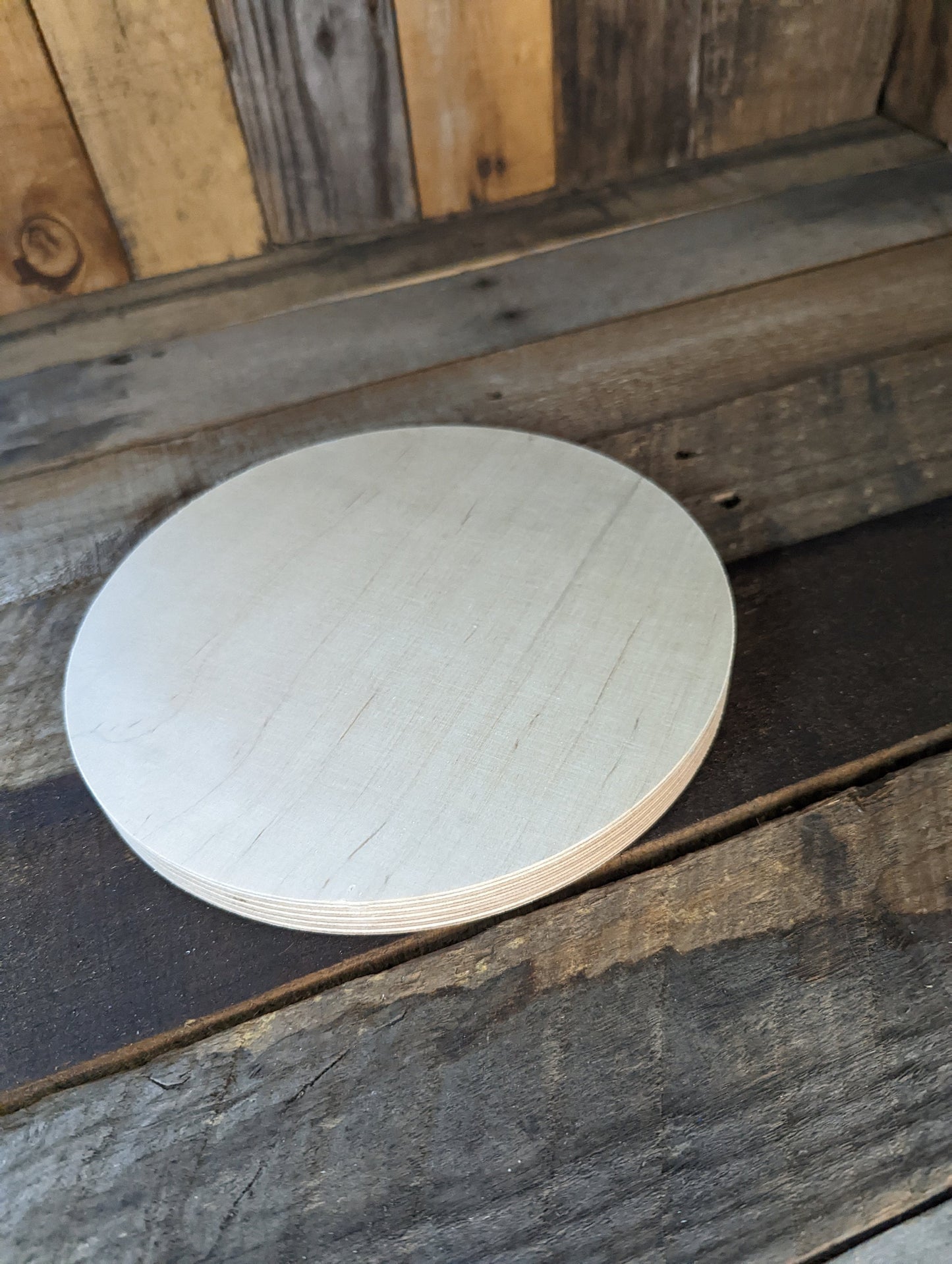 8" Wood Circle Disc Plaques, BALTIC BIRCH Wooden Circles, Blank Circles, Unfinished Wooden Circles, Round Circles, Circular Wood