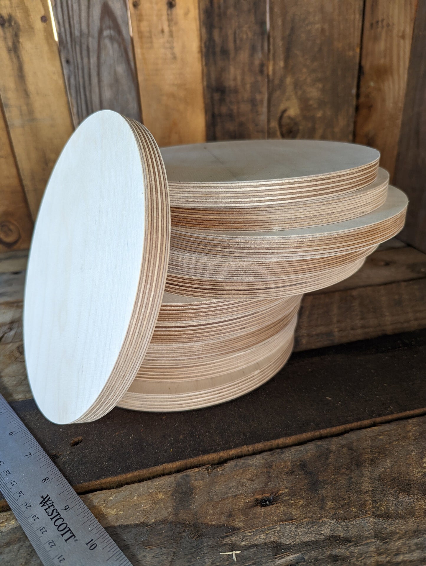 8" Wood Circle Disc Plaques, BALTIC BIRCH Wooden Circles, Blank Circles, Unfinished Wooden Circles, Round Circles, Circular Wood