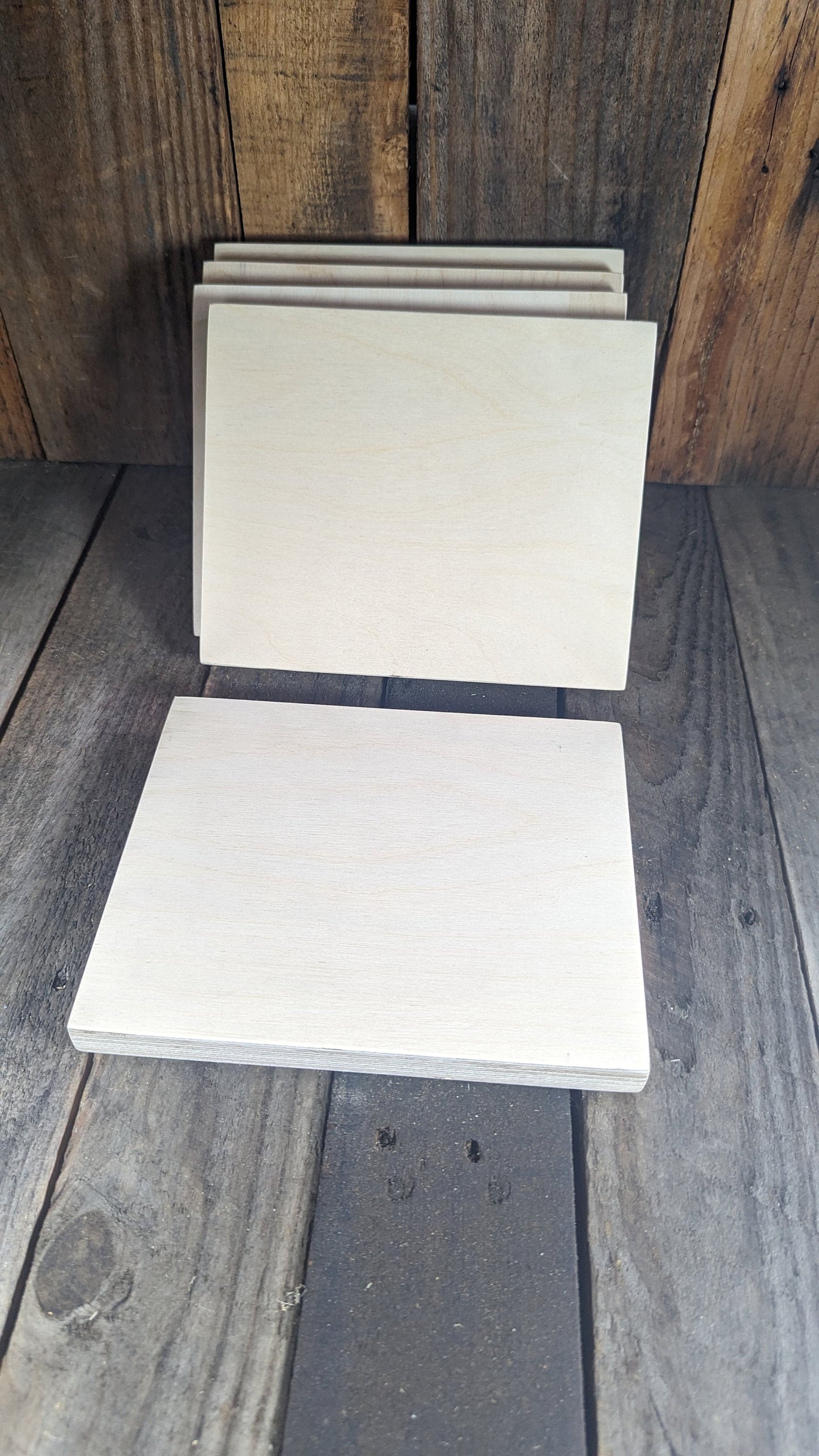6.5" (6 1/2") x 8" Wood Plaques, BALTIC BIRCH - Wooden Rectangle, Blank Rectangle, Unfinished Wooden Rectangle, Sign Board, Rectangle Wood