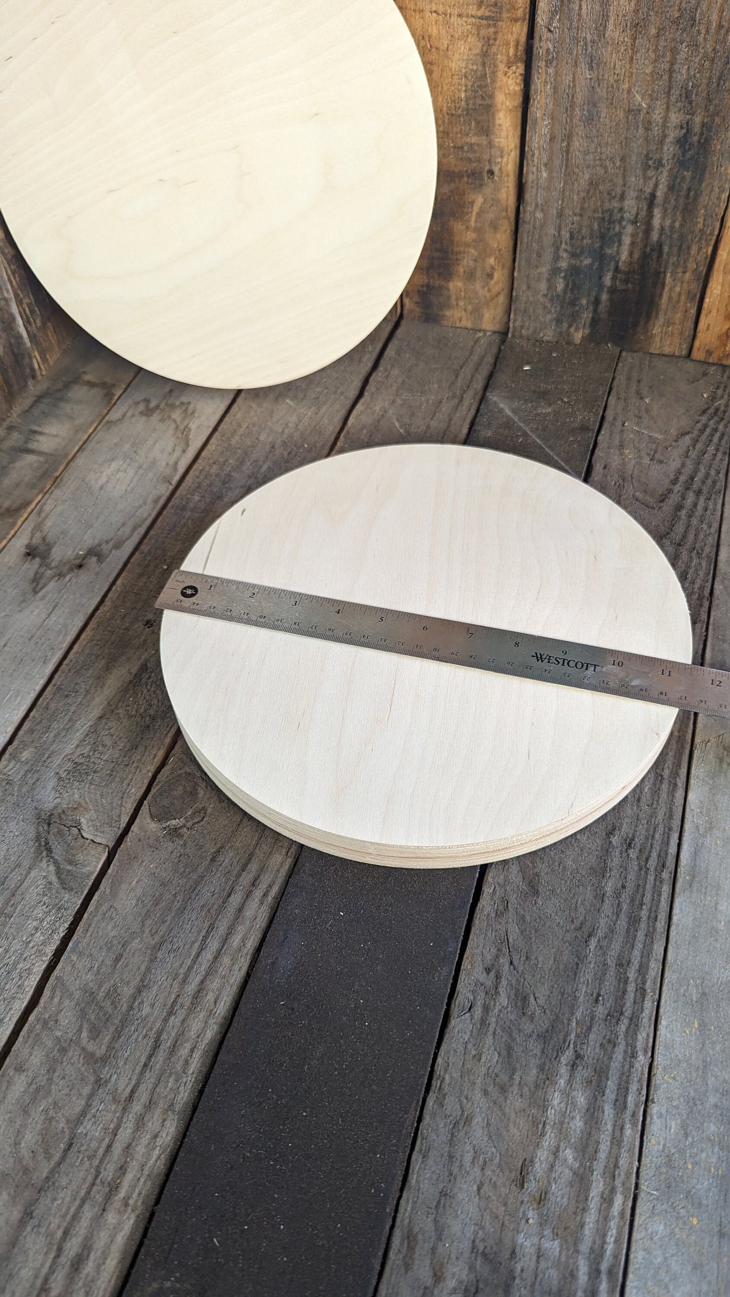 11.5" (11-1/2") Wood Circle Disc Plaques, BALTIC BIRCH Wooden Circles, Blank Circles, Unfinished Wooden Circles, DIY Crafting Supplies