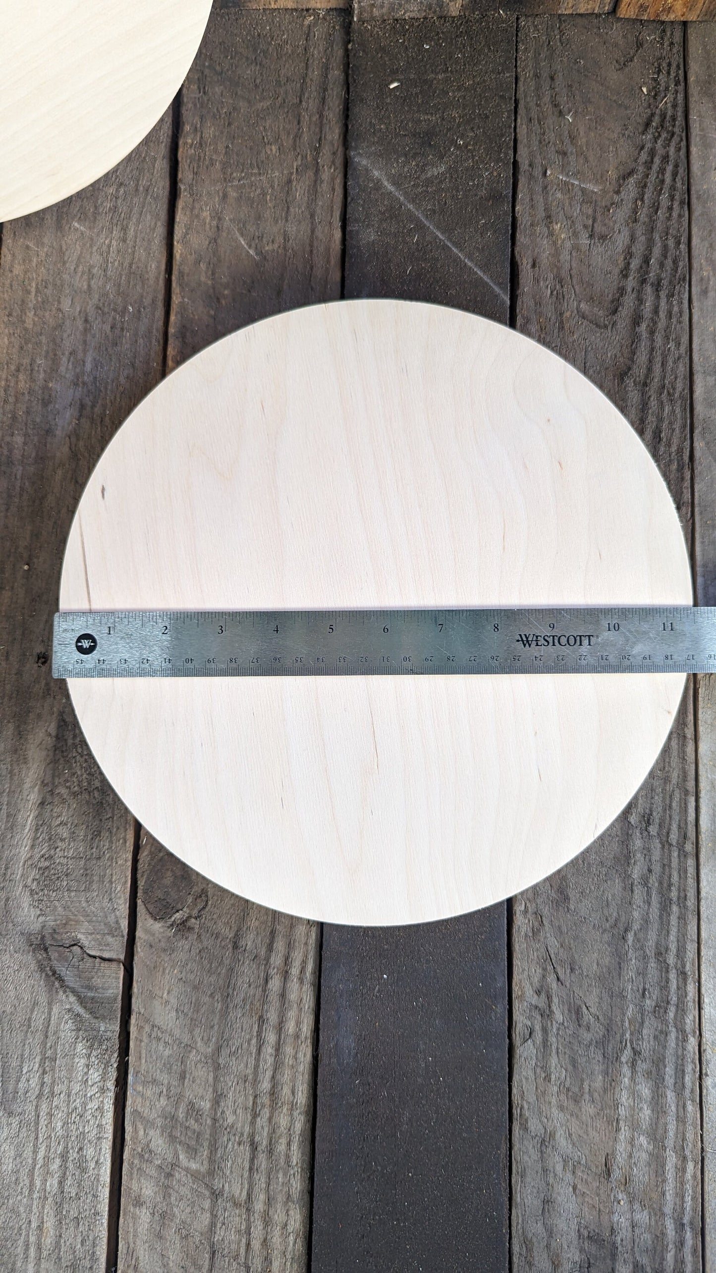11.5" (11-1/2") Wood Circle Disc Plaques, BALTIC BIRCH Wooden Circles, Blank Circles, Unfinished Wooden Circles, DIY Crafting Supplies