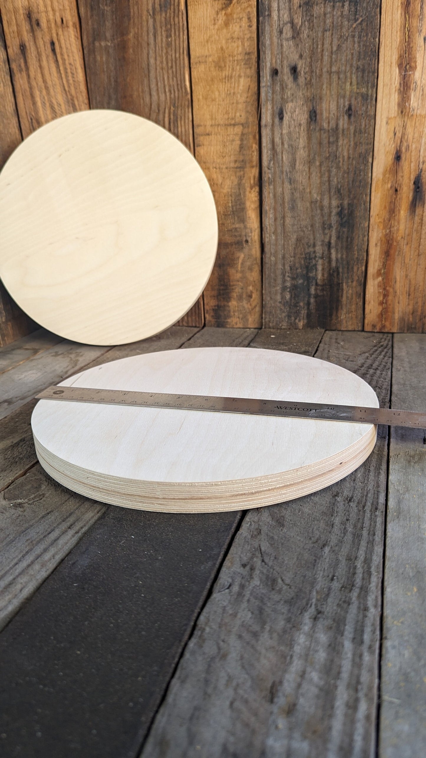11.5" (11-1/2") Wood Circle Disc Plaques, BALTIC BIRCH Wooden Circles, Blank Circles, Unfinished Wooden Circles, DIY Crafting Supplies