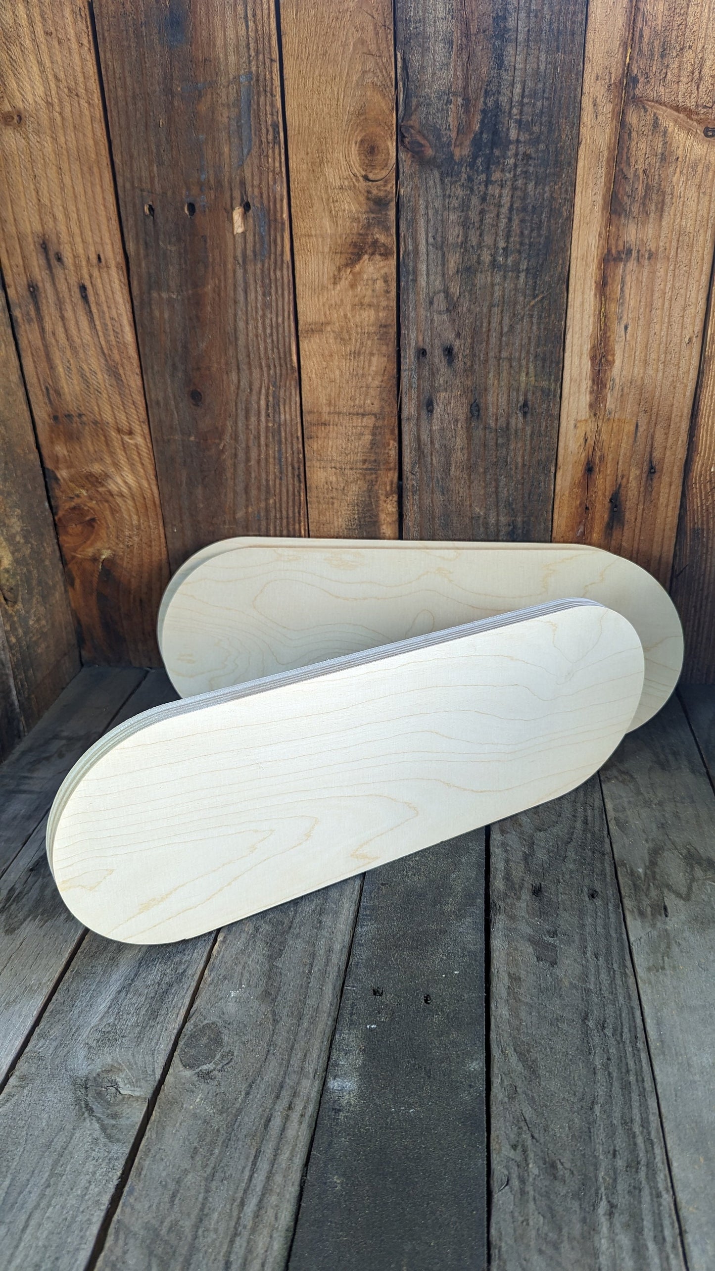6.5" x 18" Wood Oblong Shape , BALTIC BIRCH - Wooden Oblong, Blank Oblong, Unfinished Wooden Plank, Oblong Shape