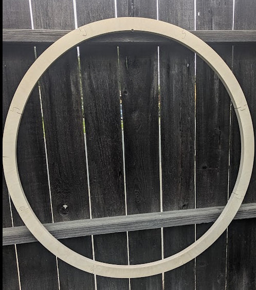 34" Wood Donut Ring with 31" center hole, BALTIC BIRCH Wooden Circles, Unfinished Wooden Circles, Round Circles, Circular Wood - puzzled