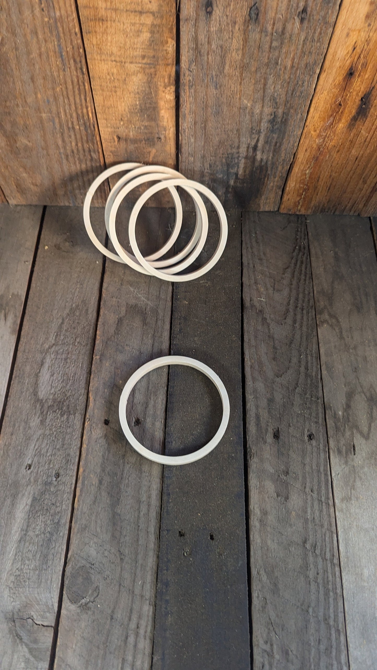 4.75" (4-3/4") Wood Donut, 4.1875" (3-3/16")center hole - BALTIC BIRCH - Wooden Circles, Unfinished Wooden Ring, Circular Wood, Ring, craft