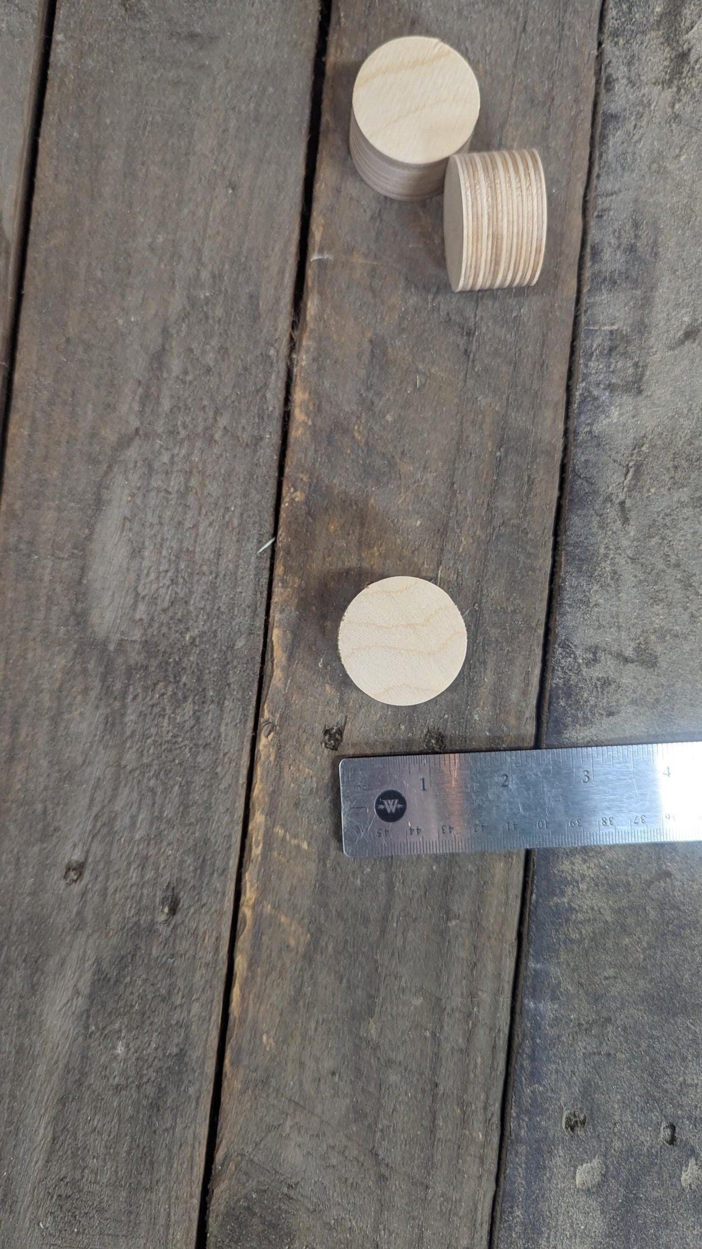 1.5" (1 1/2) Wood Circle Plaques, BALTIC BIRCH - Wooden Circles, Blank Circles, Unfinished Wooden Circles, Circular Wood, DIY Craft