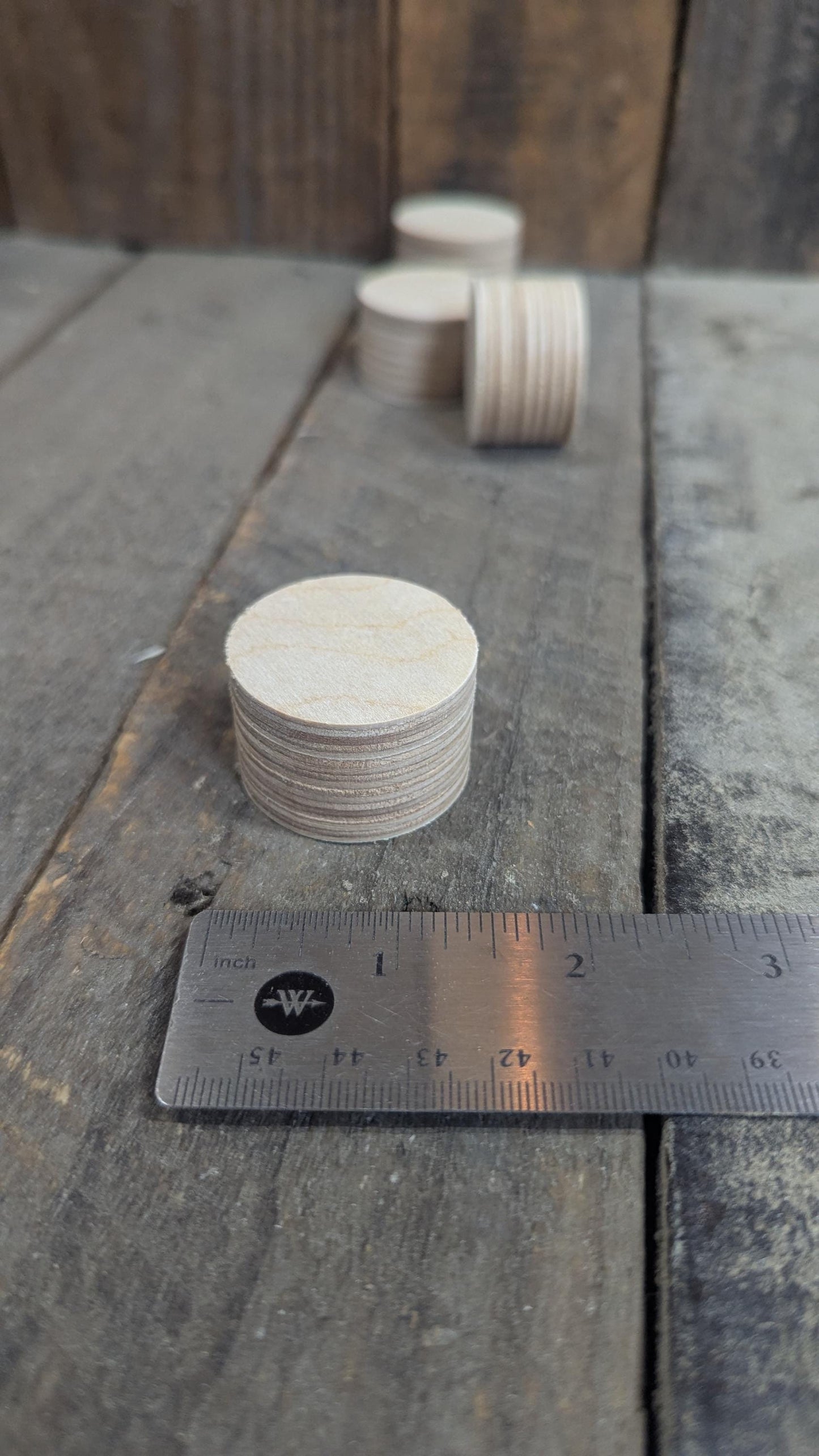 1.5" (1 1/2) Wood Circle Plaques, BALTIC BIRCH - Wooden Circles, Blank Circles, Unfinished Wooden Circles, Circular Wood, DIY Craft
