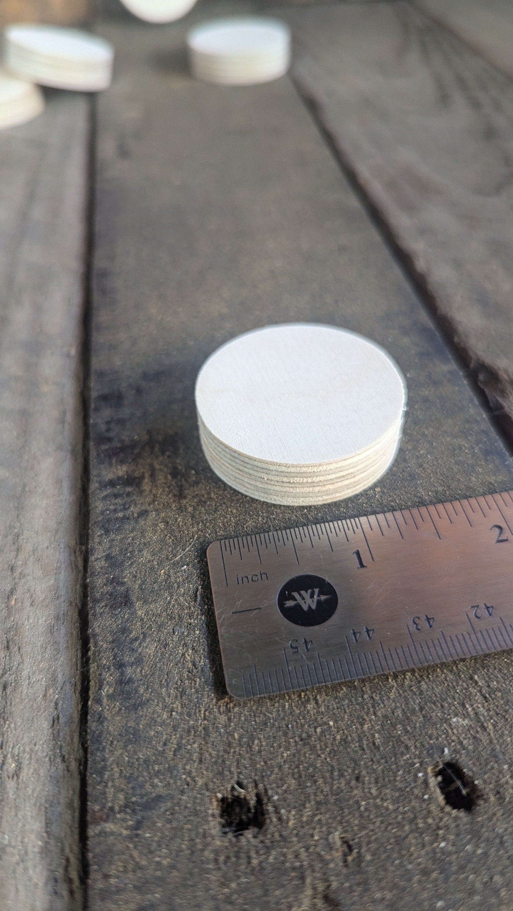 1.625" Wood Circle Disc Plaques, BALTIC BIRCH - Wooden Circles, Blank Circles, Unfinished Wooden Circles, DIY Crafting Supplies