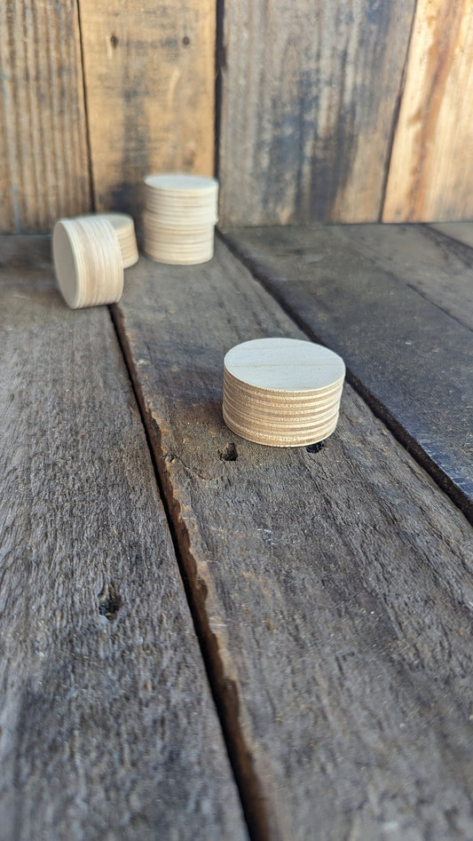 1.75" (1 3/4) Wood Circle Plaques, BALTIC BIRCH - Wooden Circles, Blank Circles, Unfinished Wooden Circles, Round Circles, Circular Wood