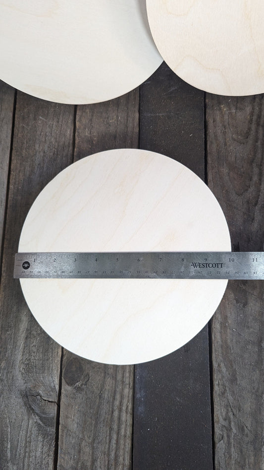 10 inch Wood Circle Disc Plaques, BALTIC BIRCH Wooden Circles, Blank Circles, Unfinished Wooden Circles, Round Circles, DIY Crafting Supplies