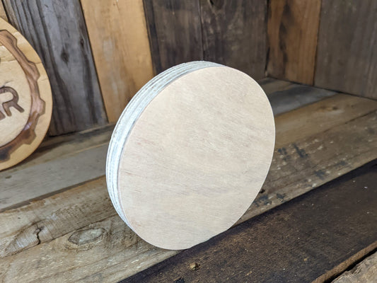 5" Wood Circle Disc Plaques, BALTIC BIRCH - Wooden Circles, Blank Circles, Unfinished Wooden Circles, Round Circles, Circular Wood