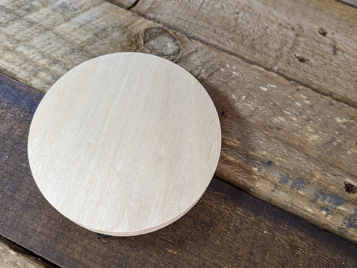 4.5&quot; Wood Circle Disc Plaques, BALTIC BIRCH - Wooden Circles, Blank Circles, Unfinished Wooden Circles, Round Circles, Circular Wood