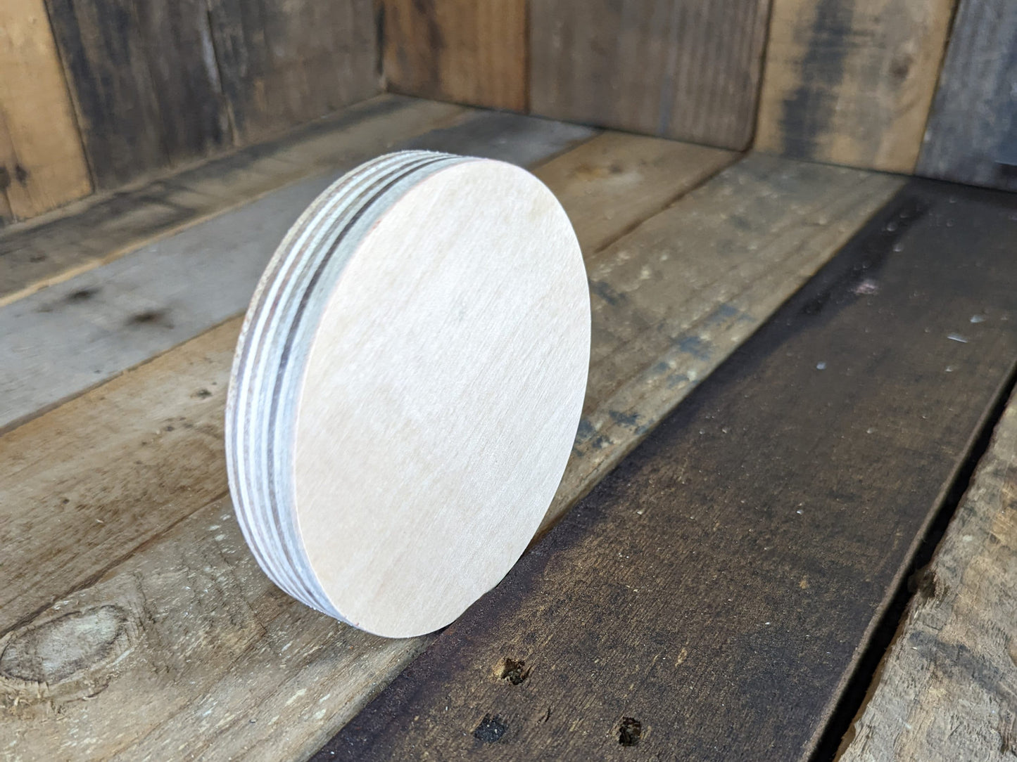 4" Wood Circle Disc Plaques, BALTIC BIRCH - Wooden Circles, Blank Circles, Unfinished Wooden Circles, Round Circles, Circular Wood