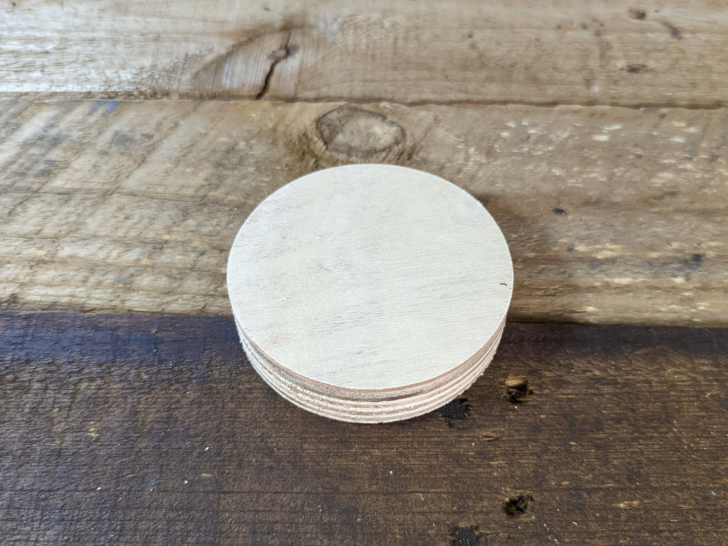 3.5&quot; Wood Circle Disc Plaques, BALTIC BIRCH - Wooden Circles, Blank Circles, Unfinished Wooden Circles, Round Circles, Circular Wood