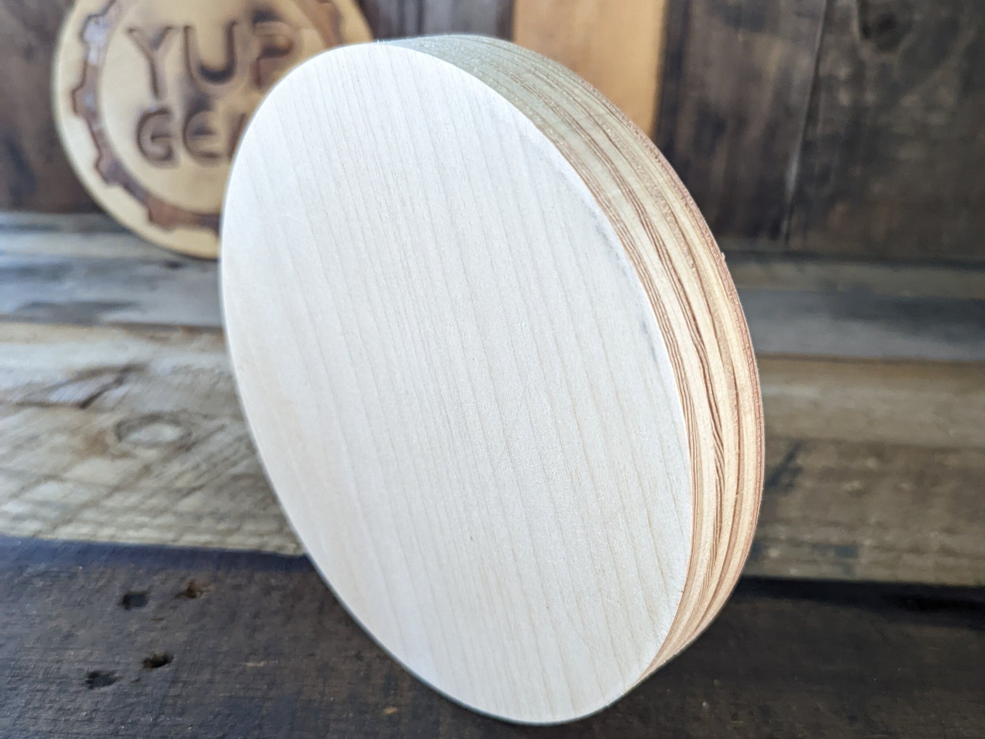 6.5&quot; Wood Circle Disc Plaques, BALTIC BIRCH - Wooden Circles, Blank Circles, Unfinished Wooden Circles, Round Circles, Circular Wood