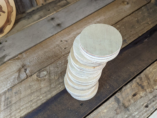 3.5" Wood Circle Disc Plaques, BALTIC BIRCH - Wooden Circles, Blank Circles, Unfinished Wooden Circles, Round Circles, Circular Wood
