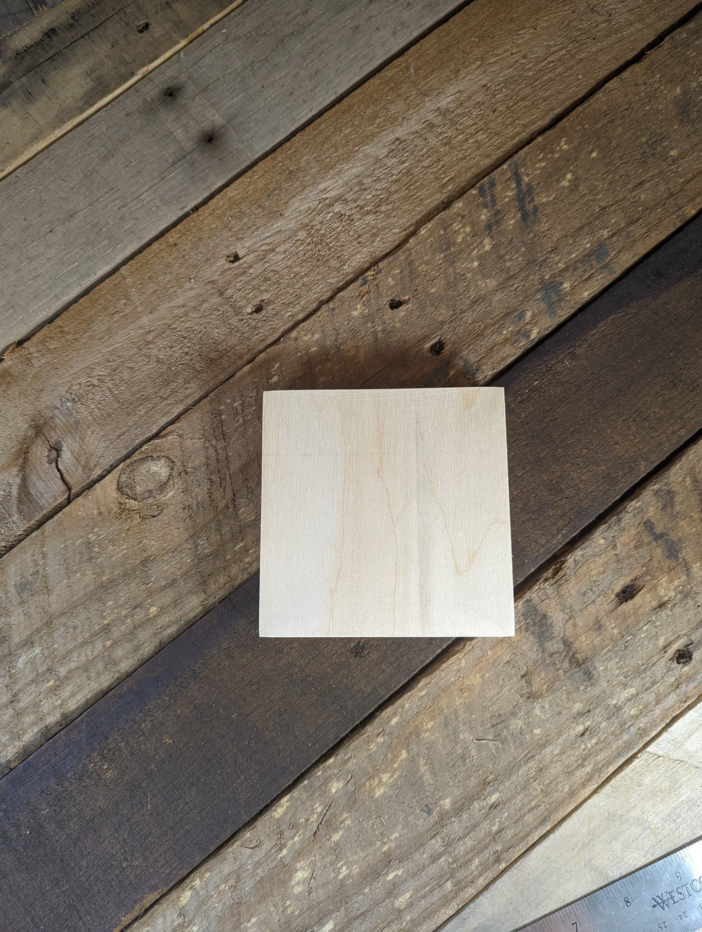 4.5" Wood Square Plaques, BALTIC BIRCH - Wooden Squares, Blank Squares, Unfinished Wooden Squares, Square Plywood, Square Wood