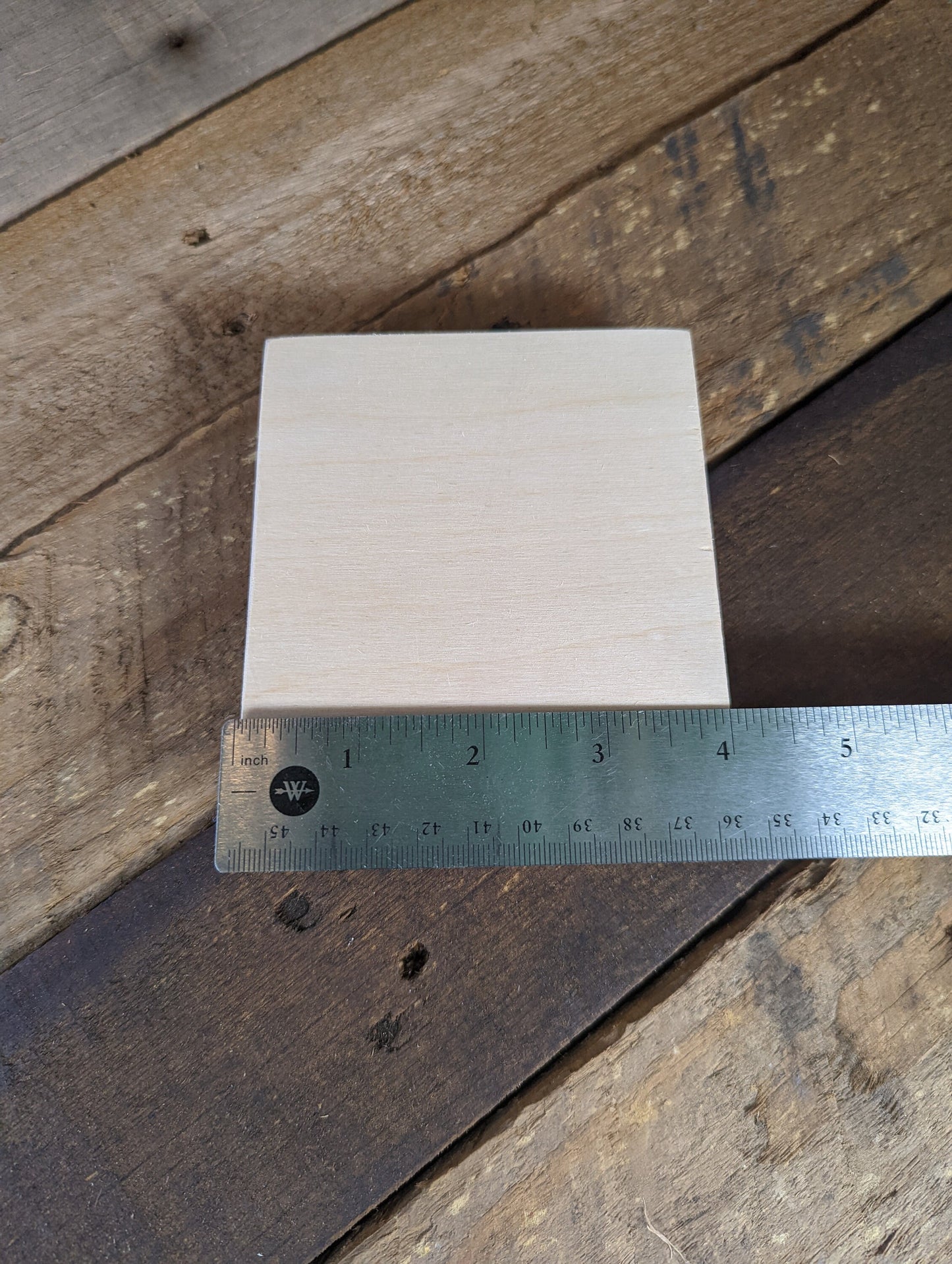 4" Wood Square Plaques, BALTIC BIRCH - Wooden Squares, Blank Squares, Unfinished Wooden Squares, Square Plywood, Square Wood