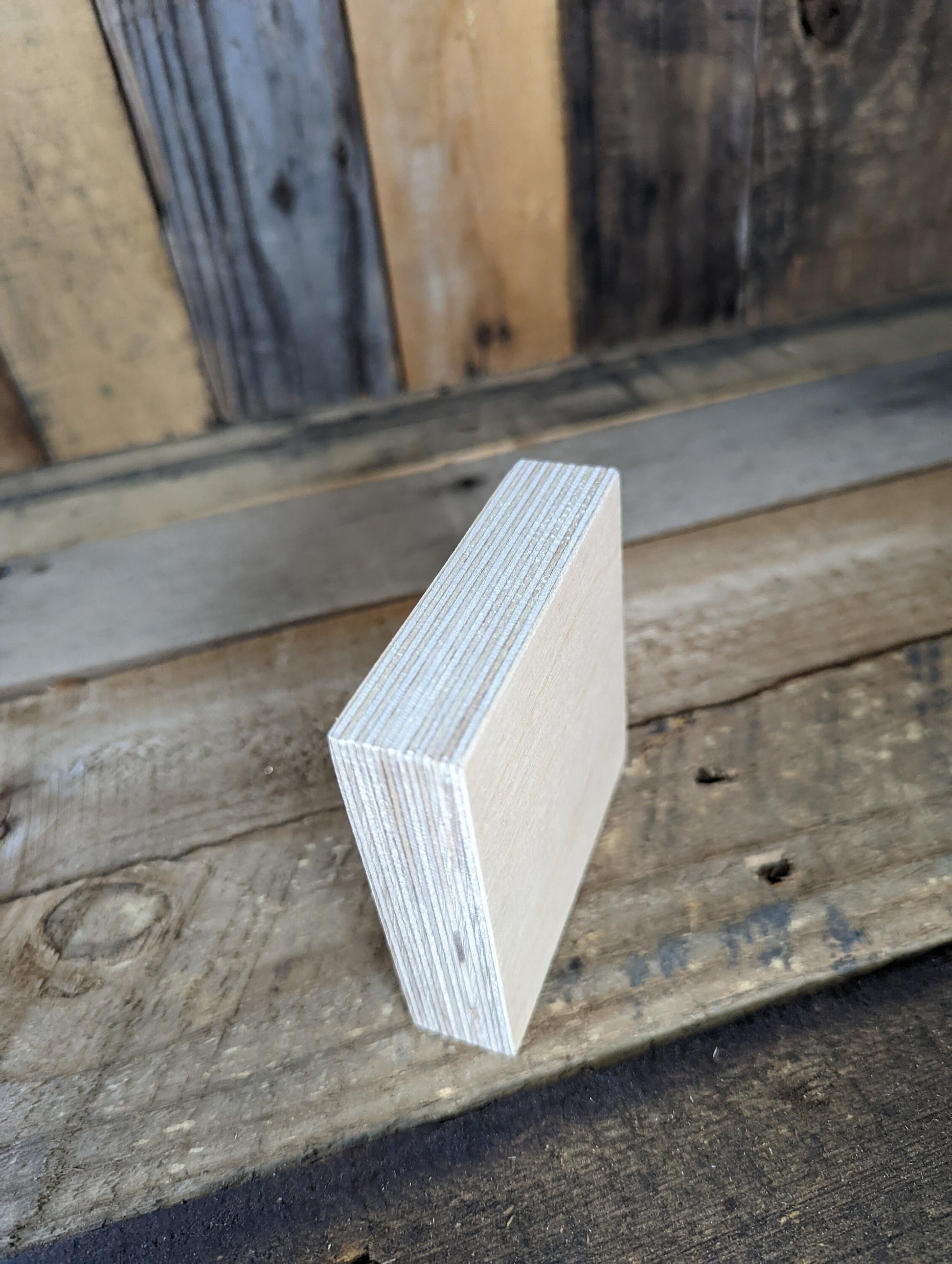 3.5" Wood Square Plaques, BALTIC BIRCH - Wooden Squares, Blank Squares, Unfinished Wooden Squares, Square Plywood, Square Wood