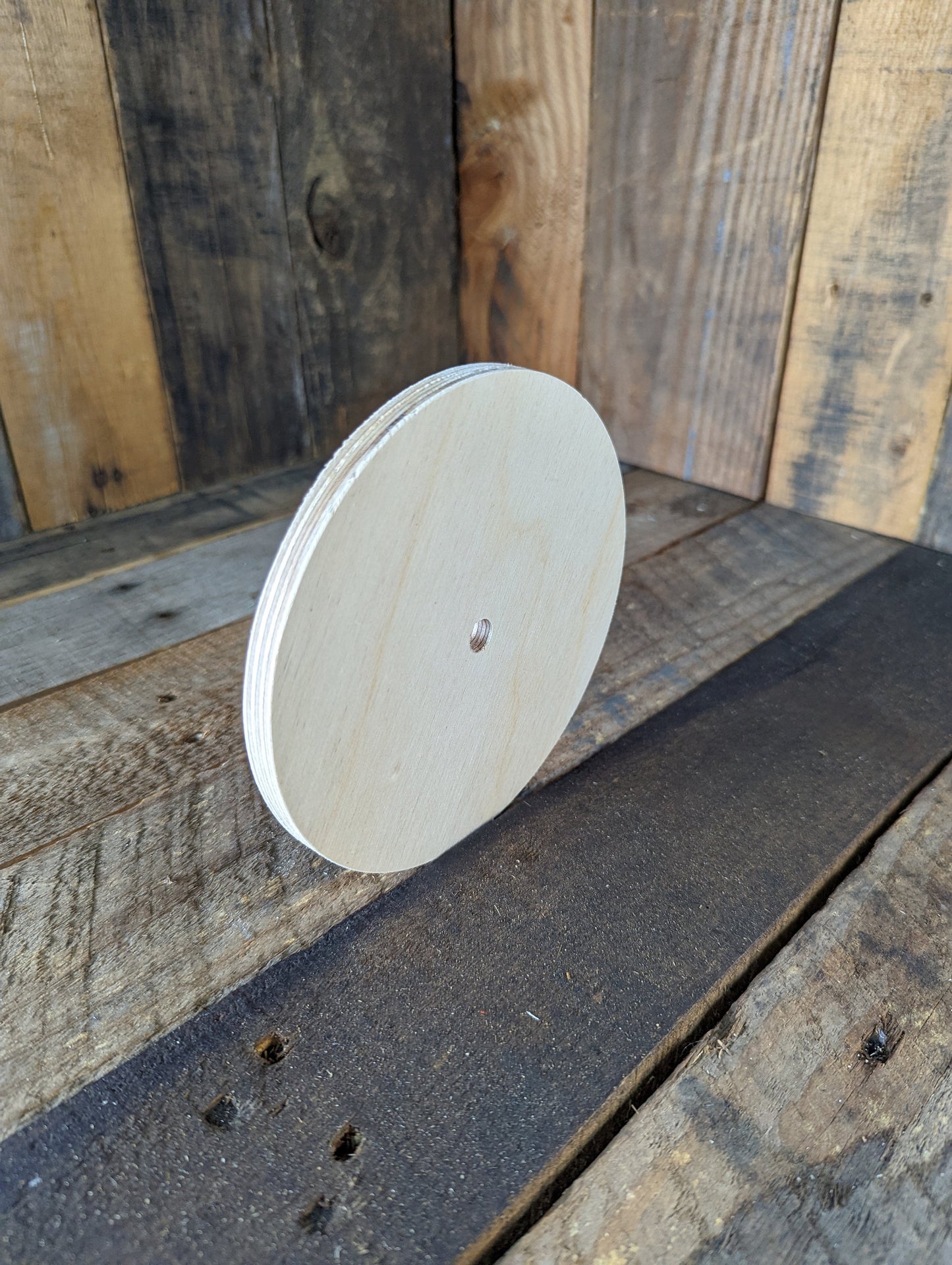 5.5" Wood Donut, BALTIC BIRCH - 1 cm center hole (10mm) Wooden Circles, Blank Circles, Unfinished Wooden Circles, Round Circles, Ring Shape