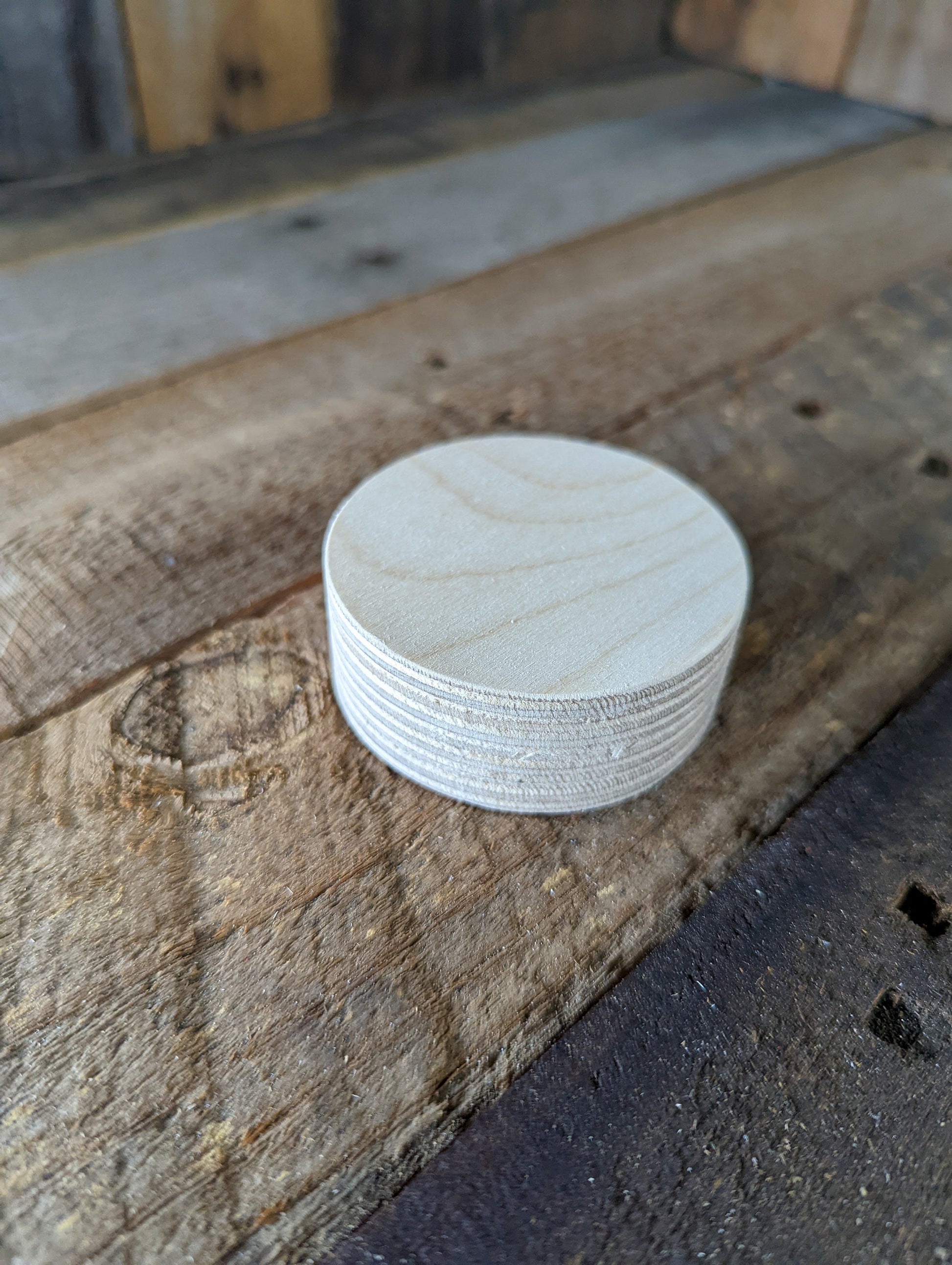 2.5" Wood Circle Disc Plaques, BALTIC BIRCH - Wooden Circles, Blank Circles, Unfinished Wooden Circles, Round Circles, Circular Wood